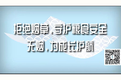 爆操爆乳白虎拒绝烟草，守护粮食安全